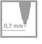 0,7 mm