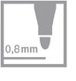 popisovač 0,8 mm