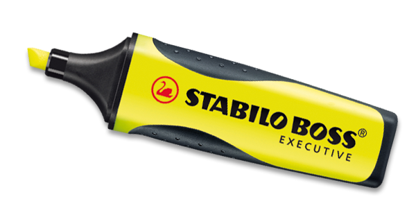 Žlutý zvýrazňovač Stabilo Boss